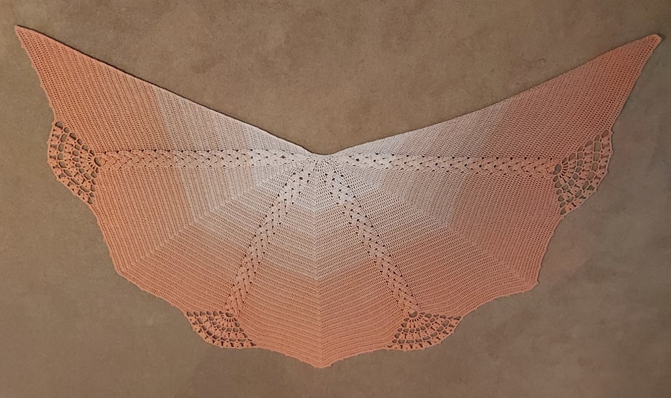 Häkelanleitung Tuch Butterfly auf Deutsch und Englisch