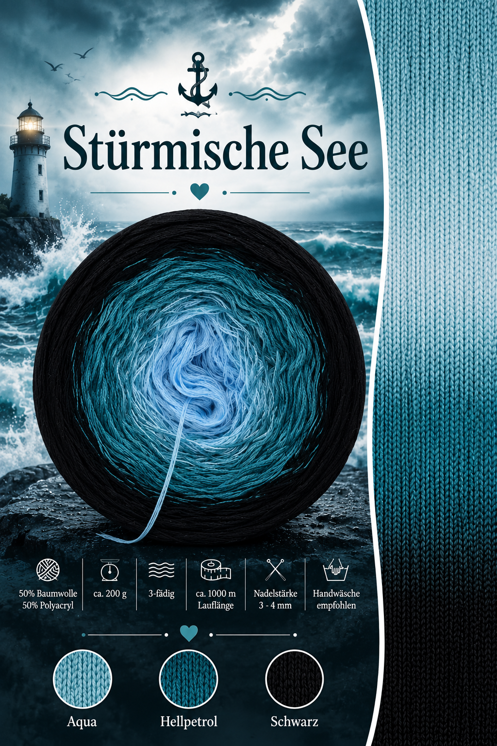 Bobbel Stürmische See