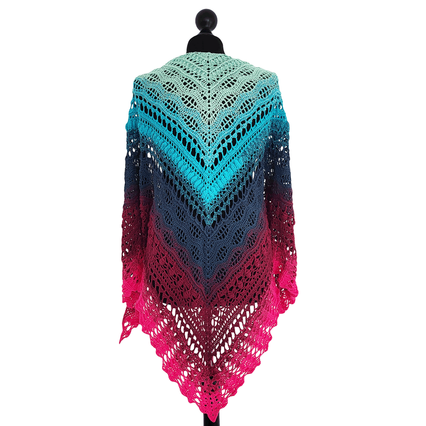 Häkelanleitung Tuch Lorien auf Deutsch und Englisch