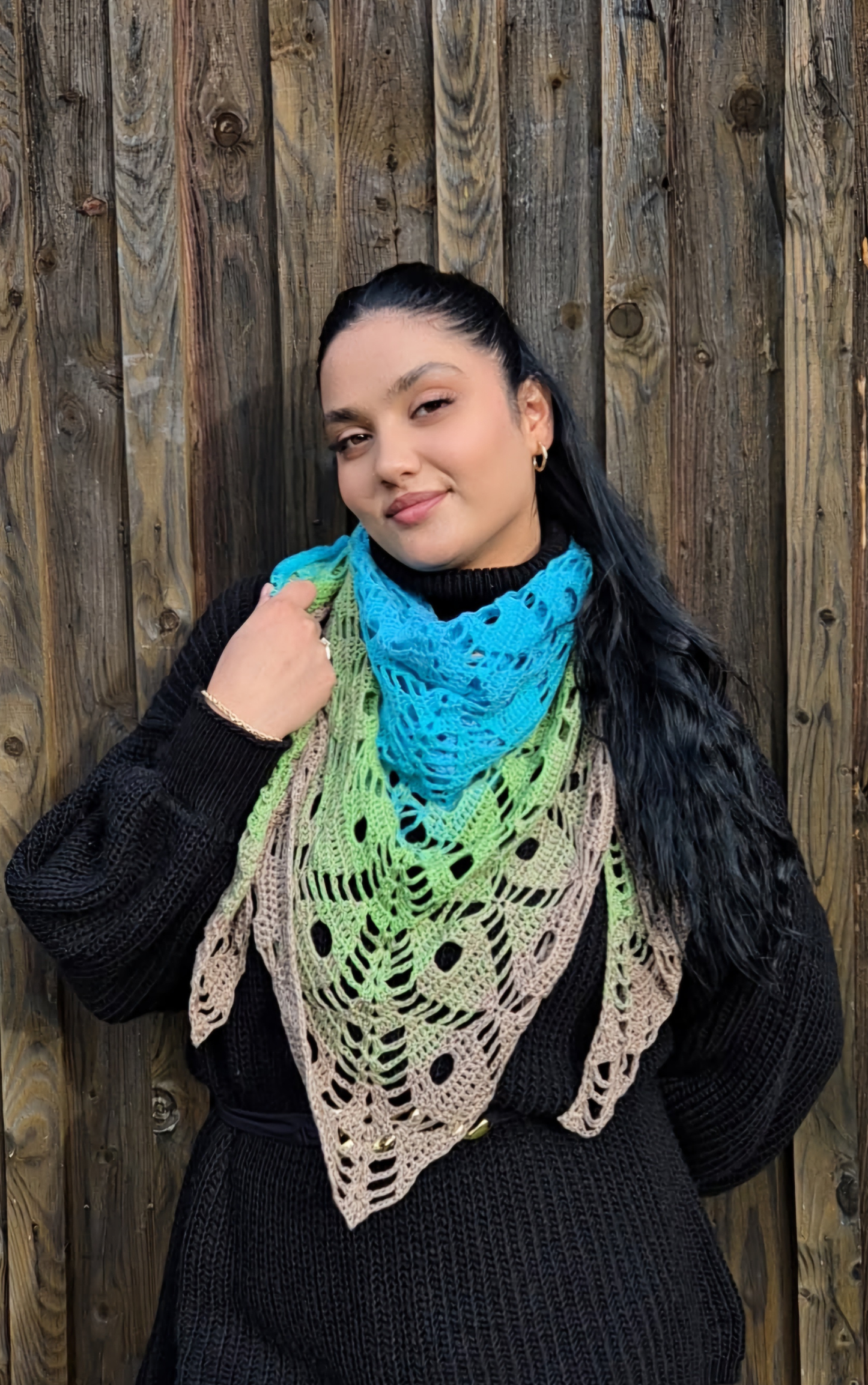 Tuch / Schal Die Pfauenfeder