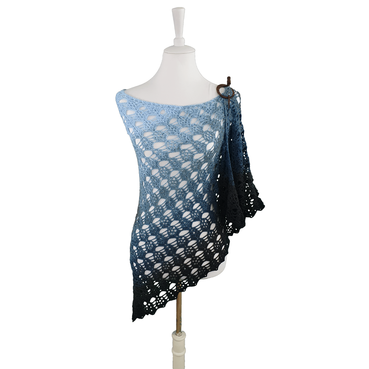 Häkelanleitung Tuch Sternschnuppen auf Deutsch und Englisch