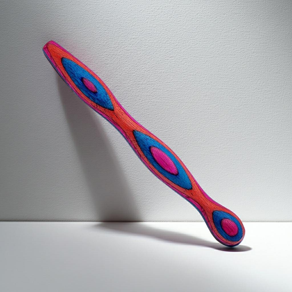 Handgefertigte Holz-Häkelnadel aus Multiplex 2,5–4 mm – ergonomisches Unikat