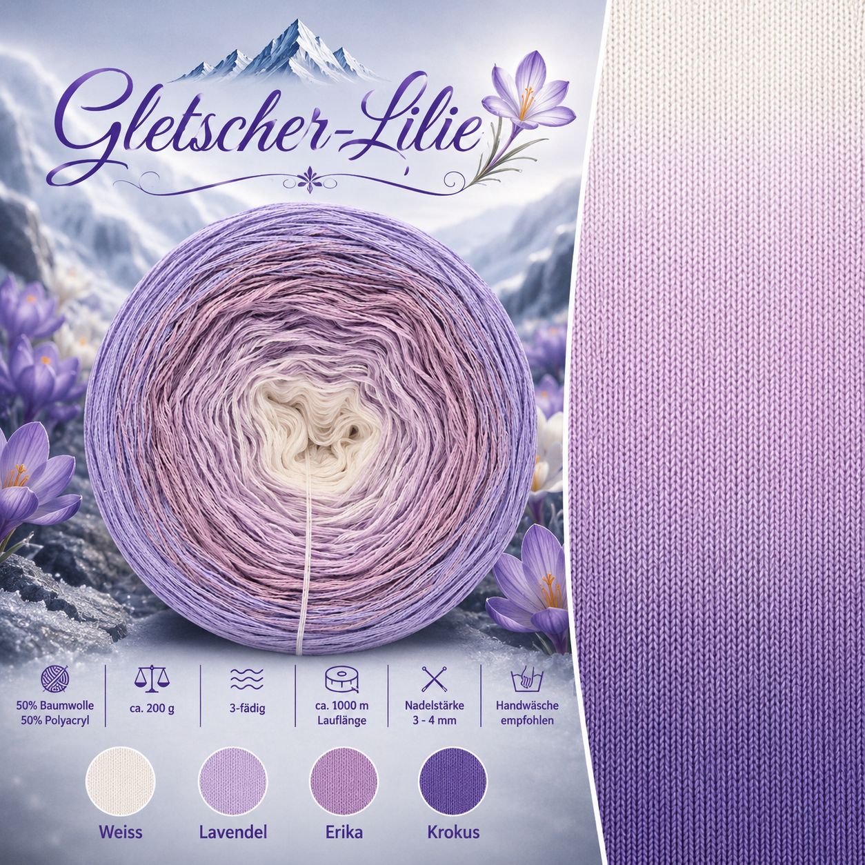 Bobbel Gletscher-Lilie