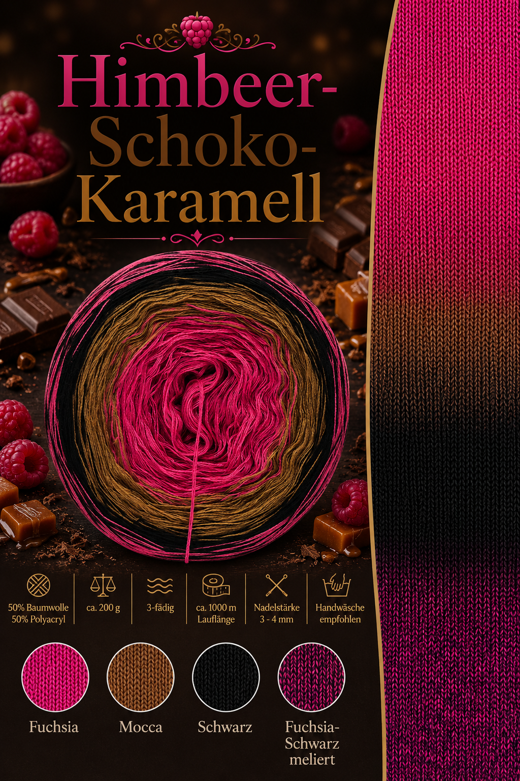 Bobbel Himbeer-Schoko-Karamell