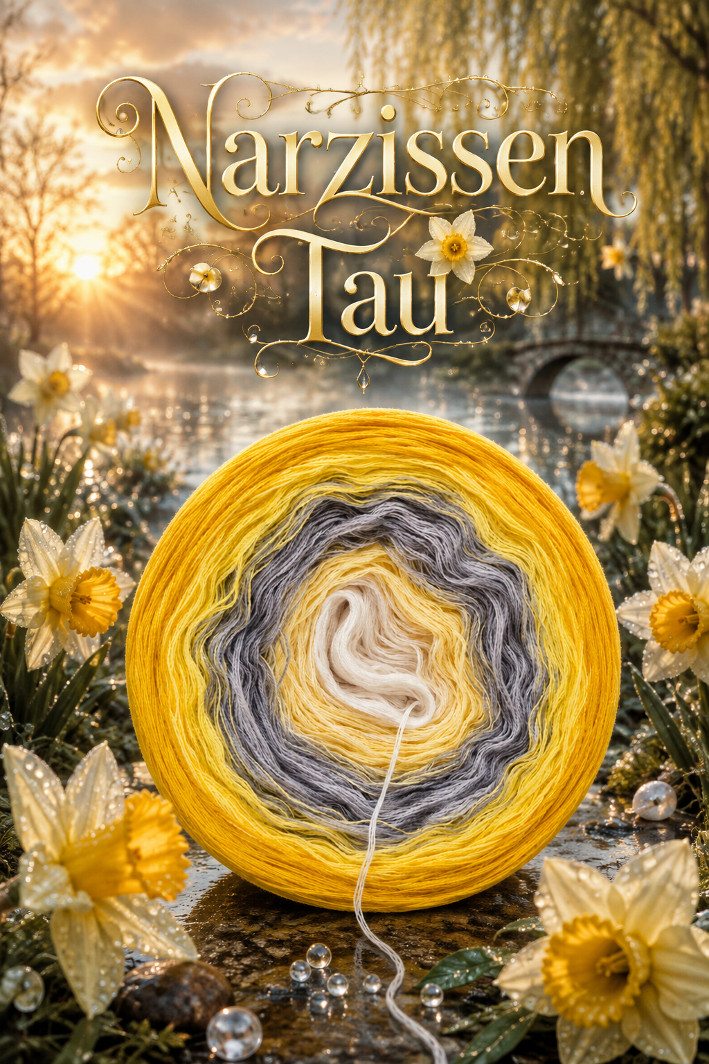 Bobbel Narzissen Tau