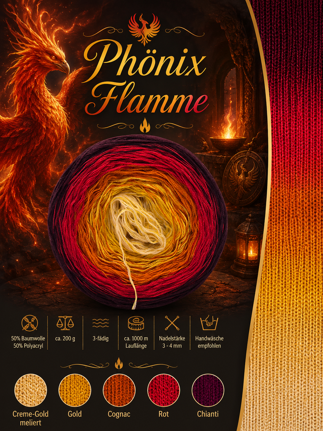 Bobbel Phönix Flamme