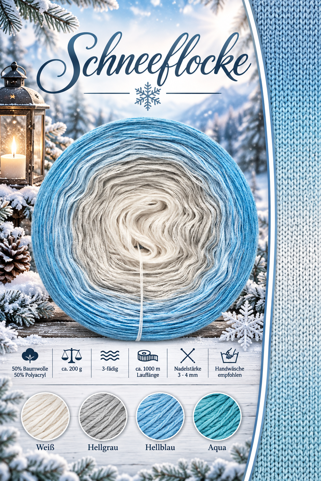 Bobbel Schneeflocke