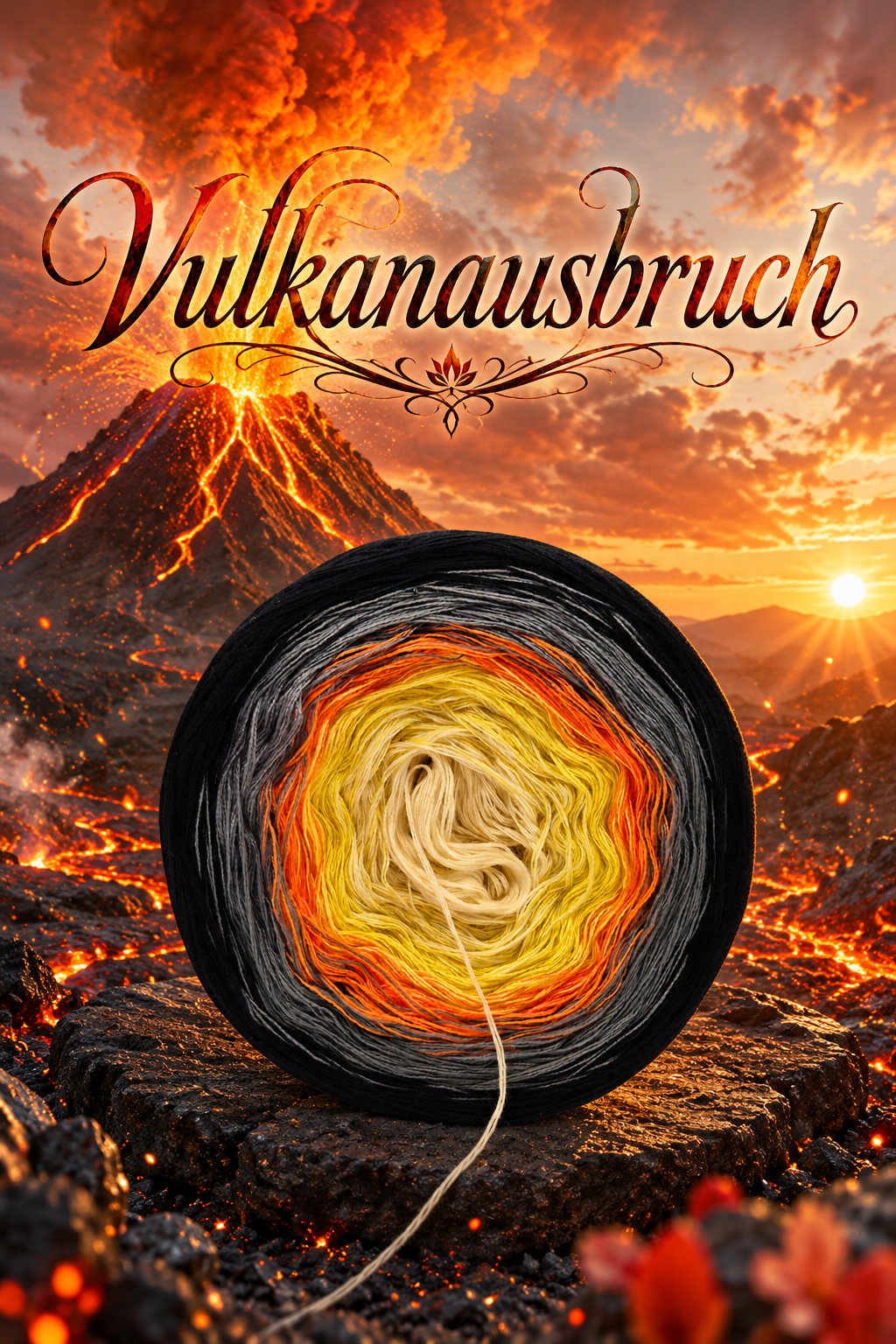 Bobbel Vulkanausbruch