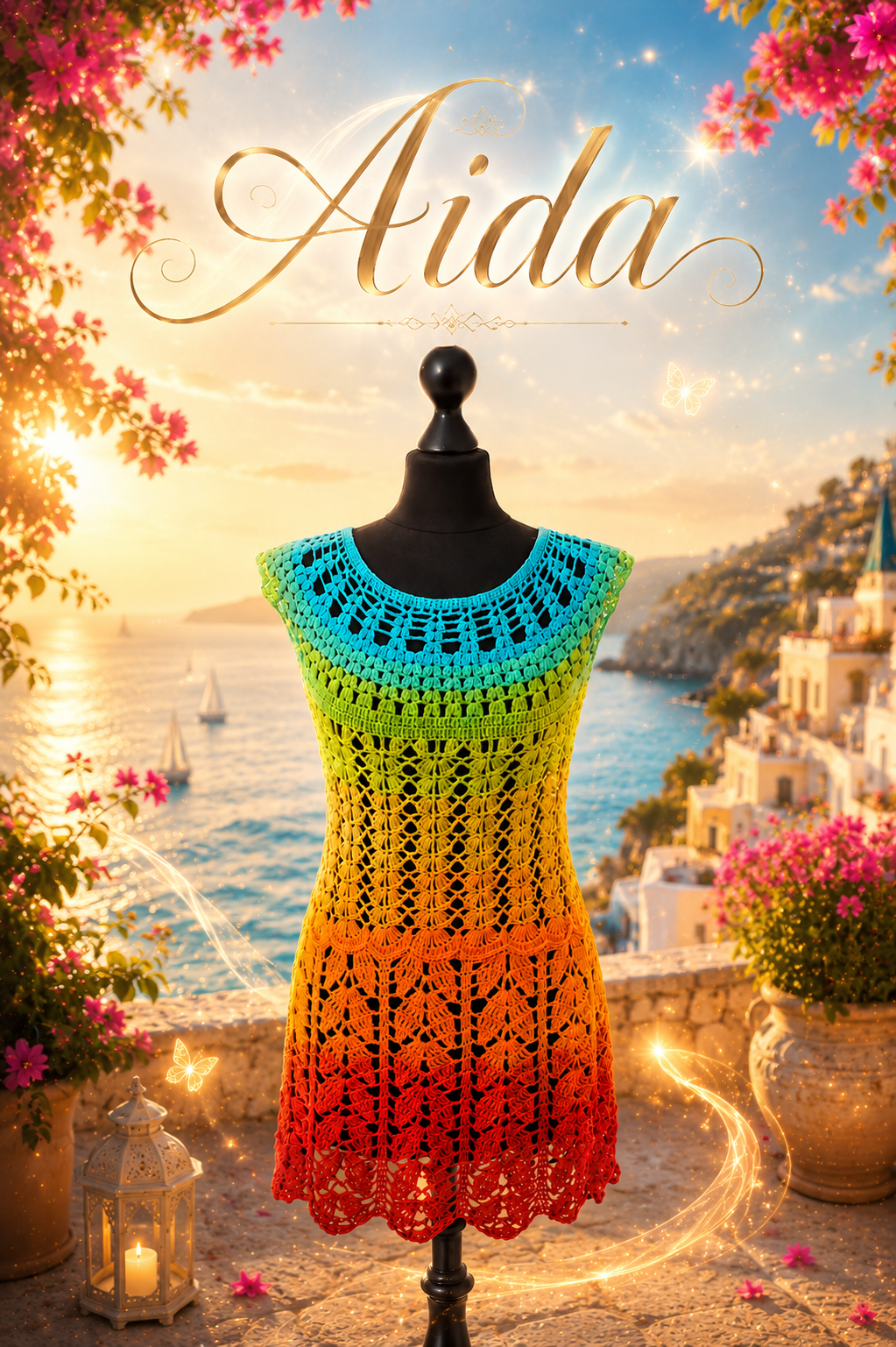 Häkelanleitung „Aida“ – elegantes Tunika als PDF