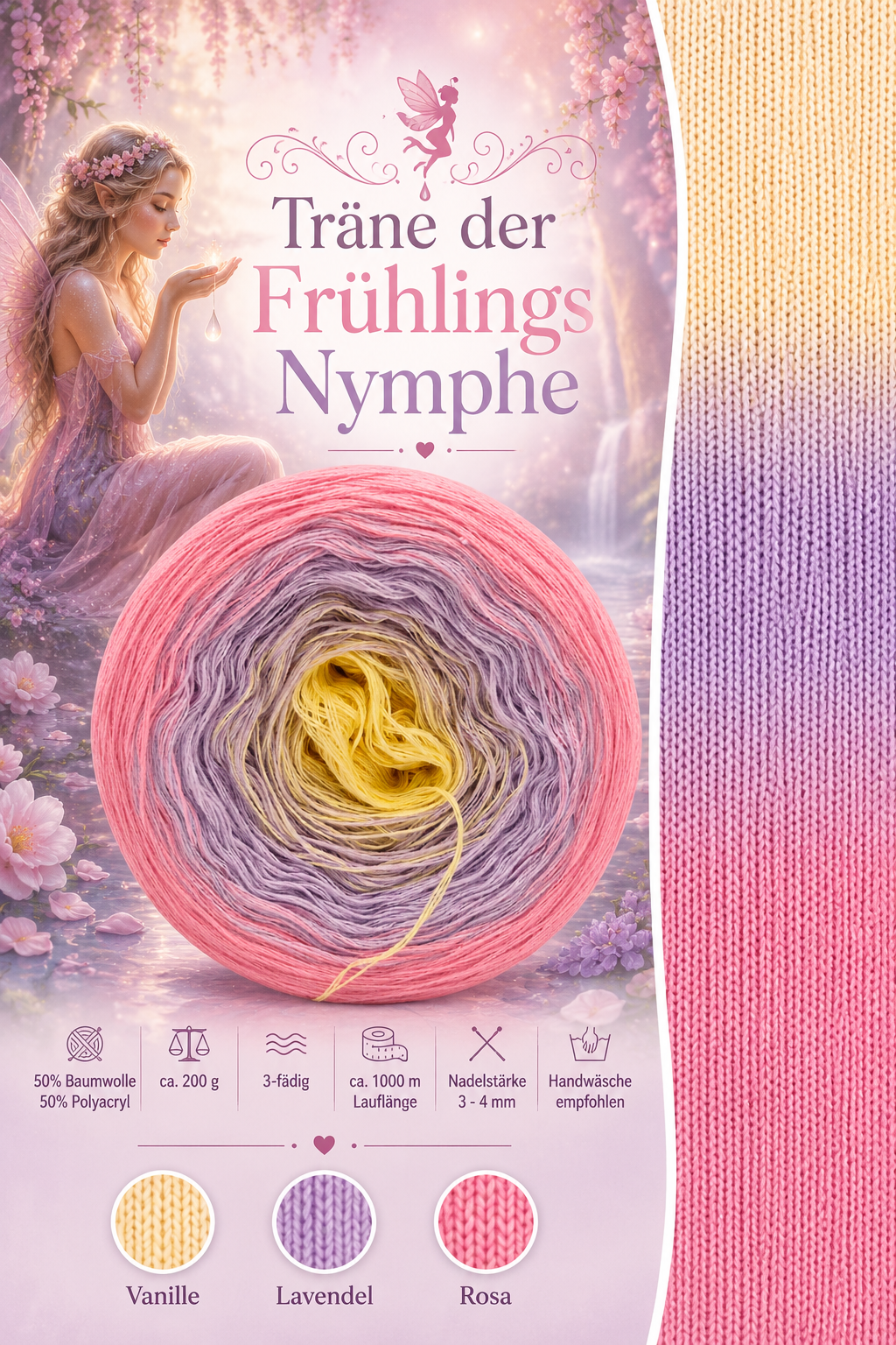 Bobbel Träne der Frühlings Nymphe