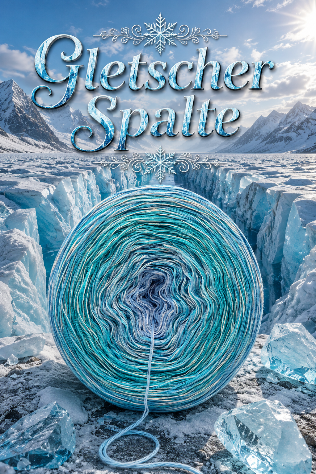 Bobbel Gletscher Spalte
