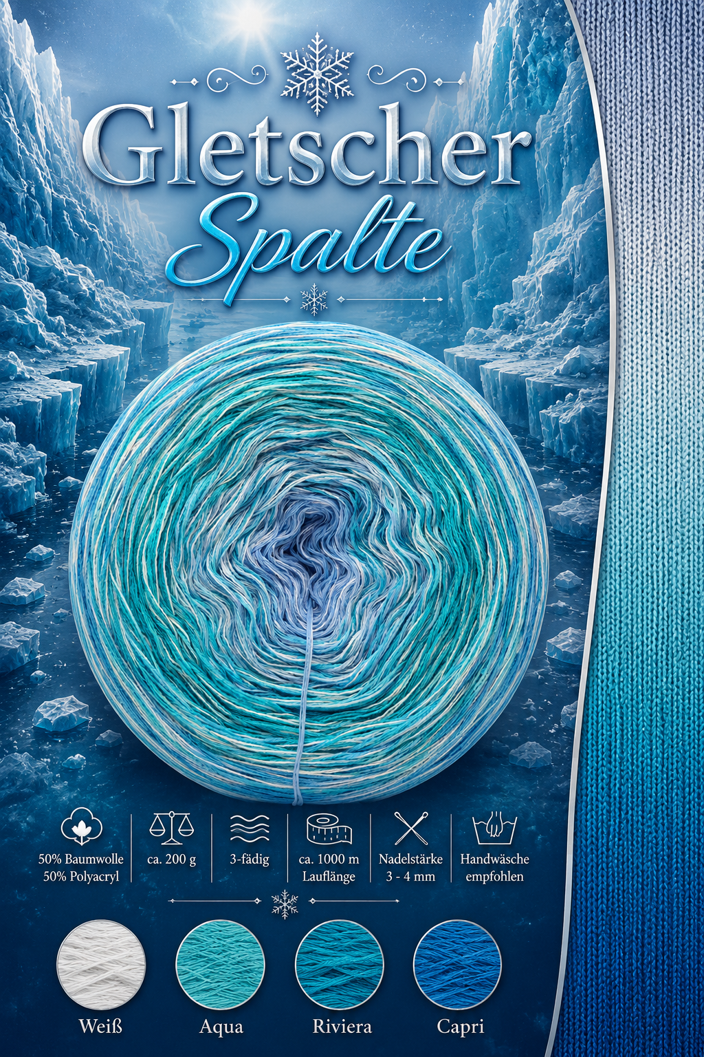 Bobbel Gletscher Spalte