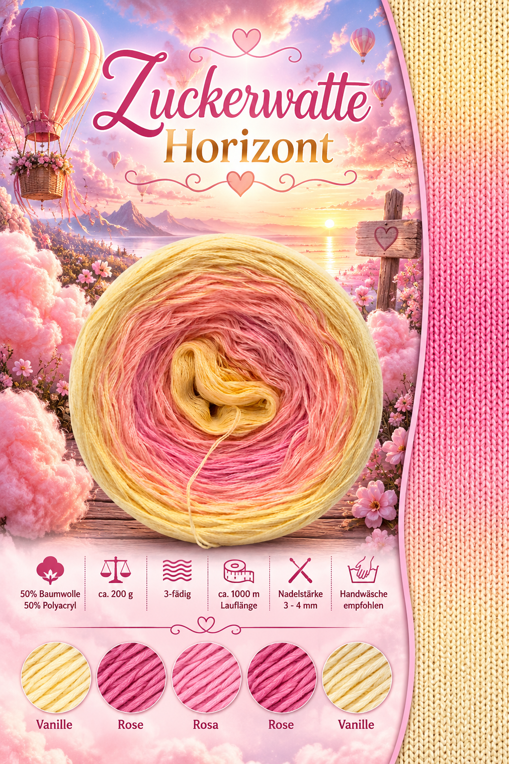 Bobbel Zuckerwatte Horizont