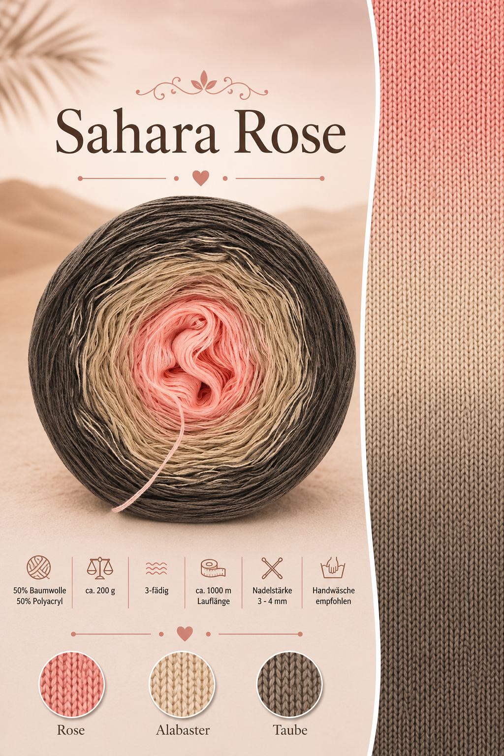 Bobbel Sahara Rose