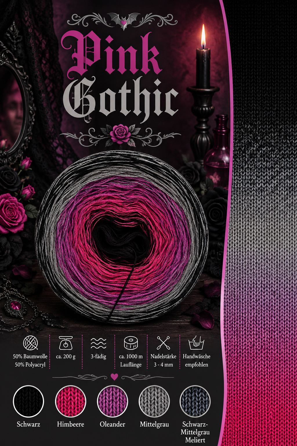 Bobbel Pink Gothic
