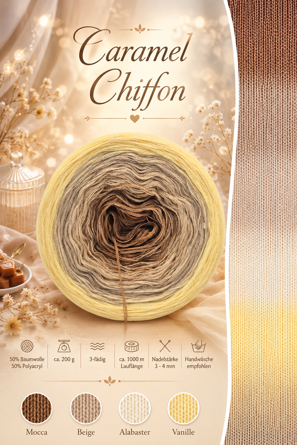 Bobbel Caramel Chiffon