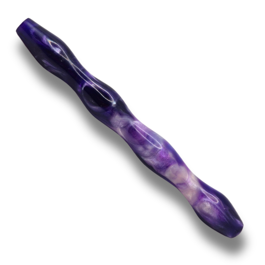 Handgefertigte Resin-Häkelnadel 3,5–5 mm – ergonomisches Unikat