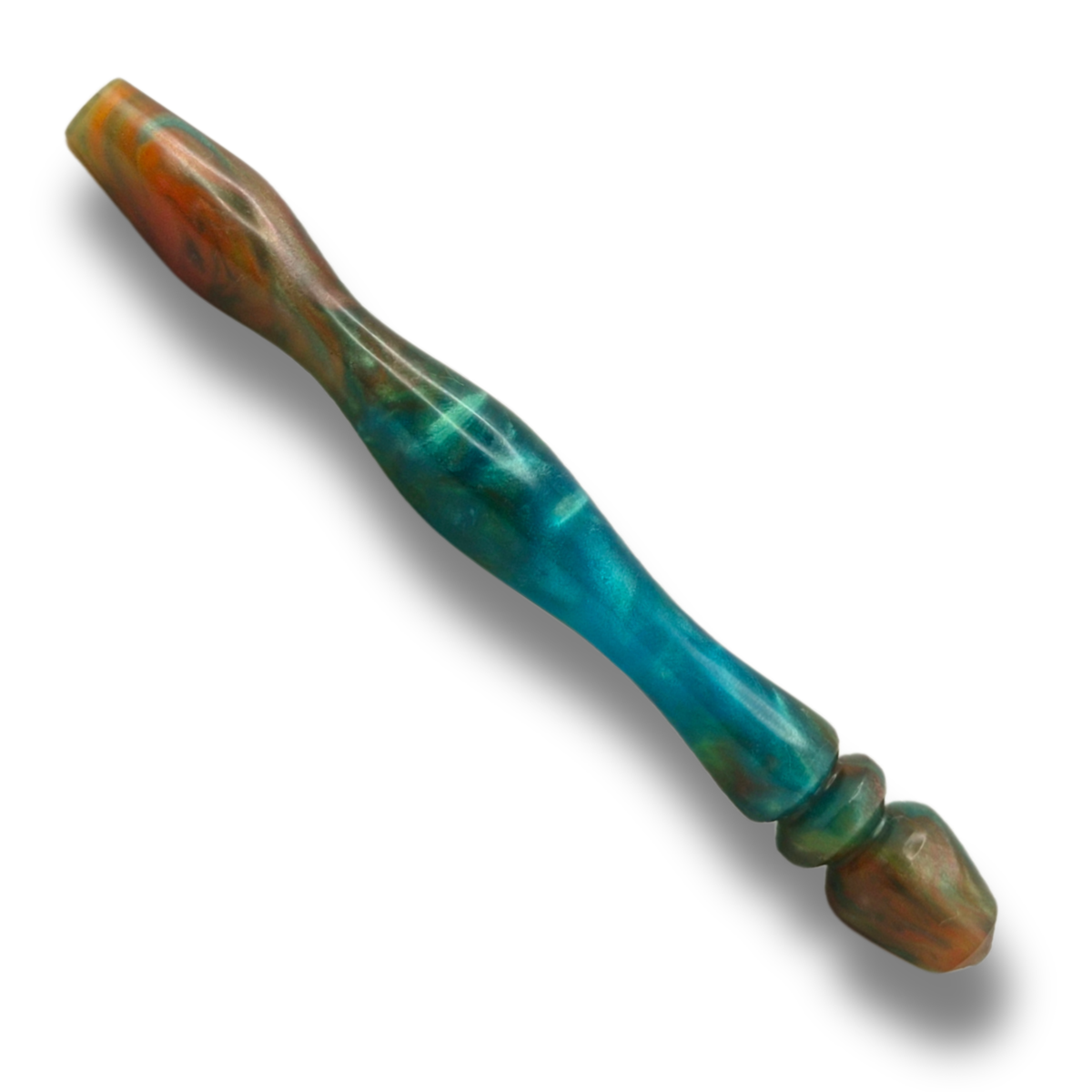 Handgefertigte Resin-Häkelnadel 3–5 mm – ergonomisches Unikat