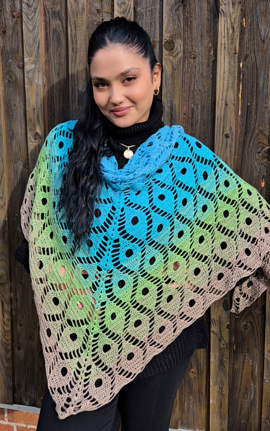 Tuch / Schal Die Pfauenfeder