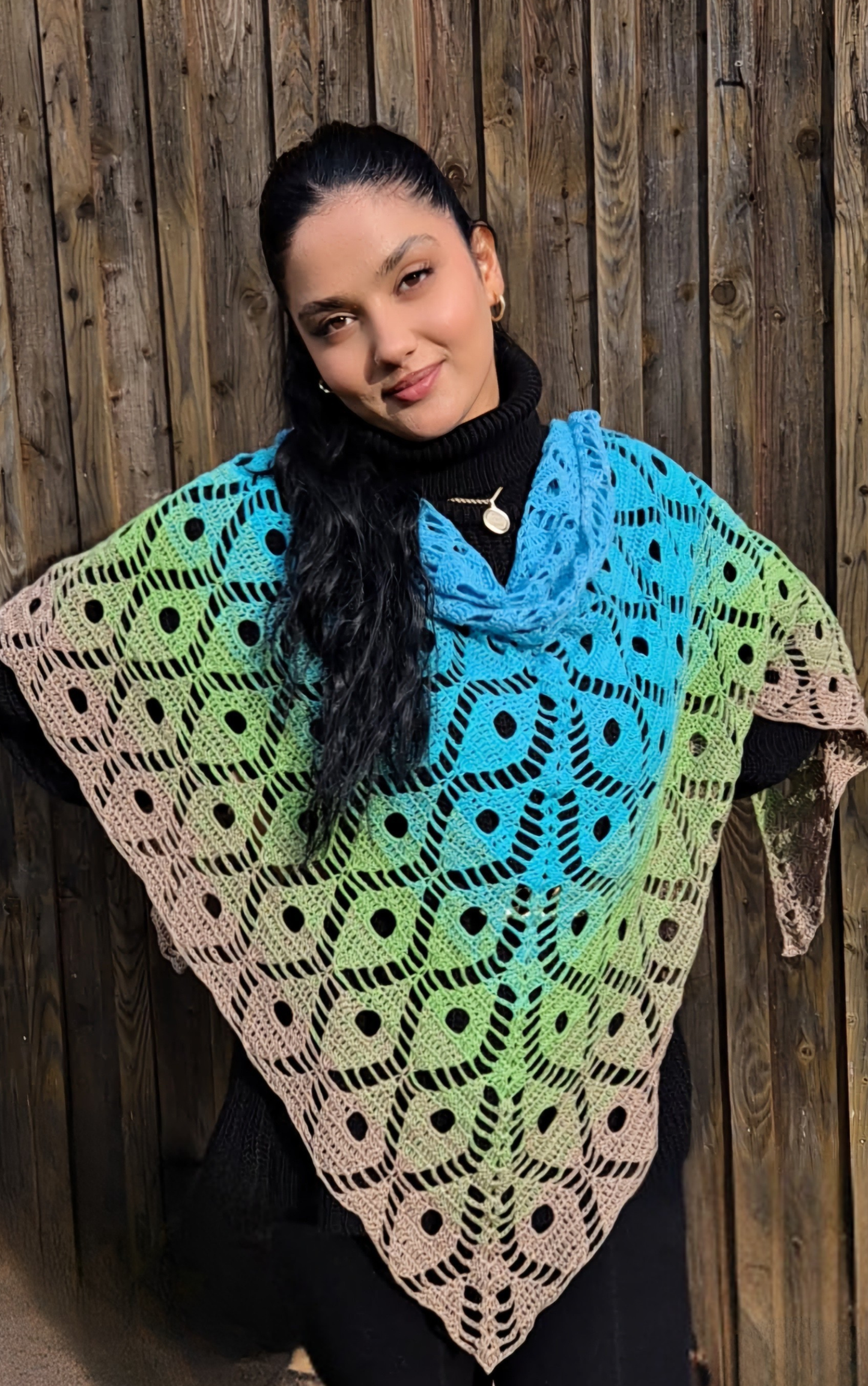 Tuch / Schal Die Pfauenfeder