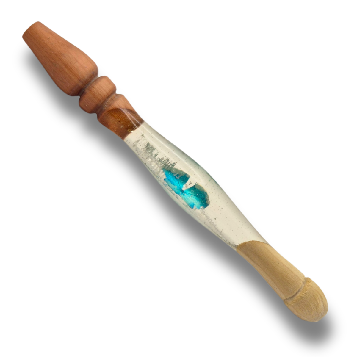 Handgefertigte hybride-Häkelnadel 3–4,5 mm – ergonomisches Unikat