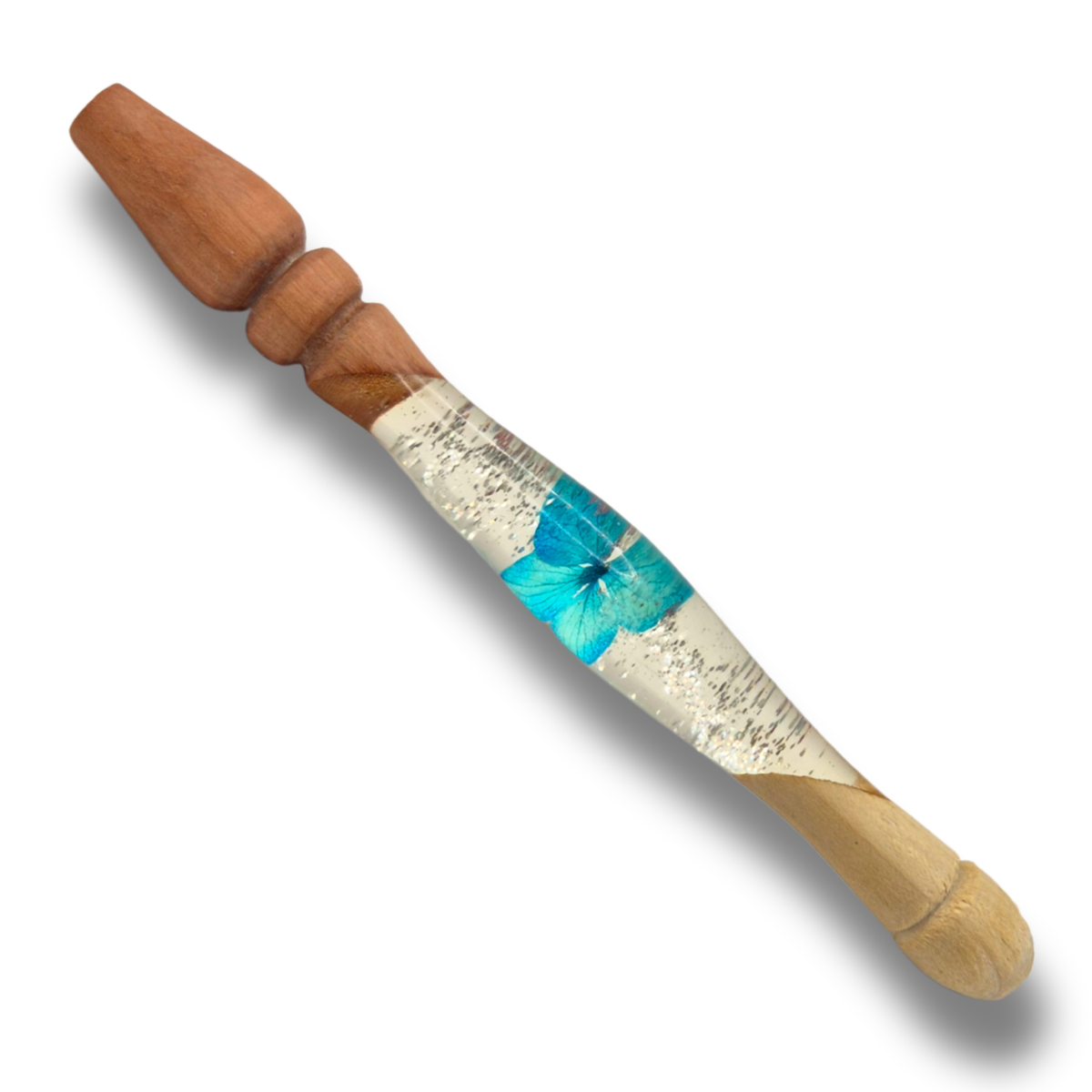 Handgefertigte hybride-Häkelnadel 3–4,5 mm – ergonomisches Unikat