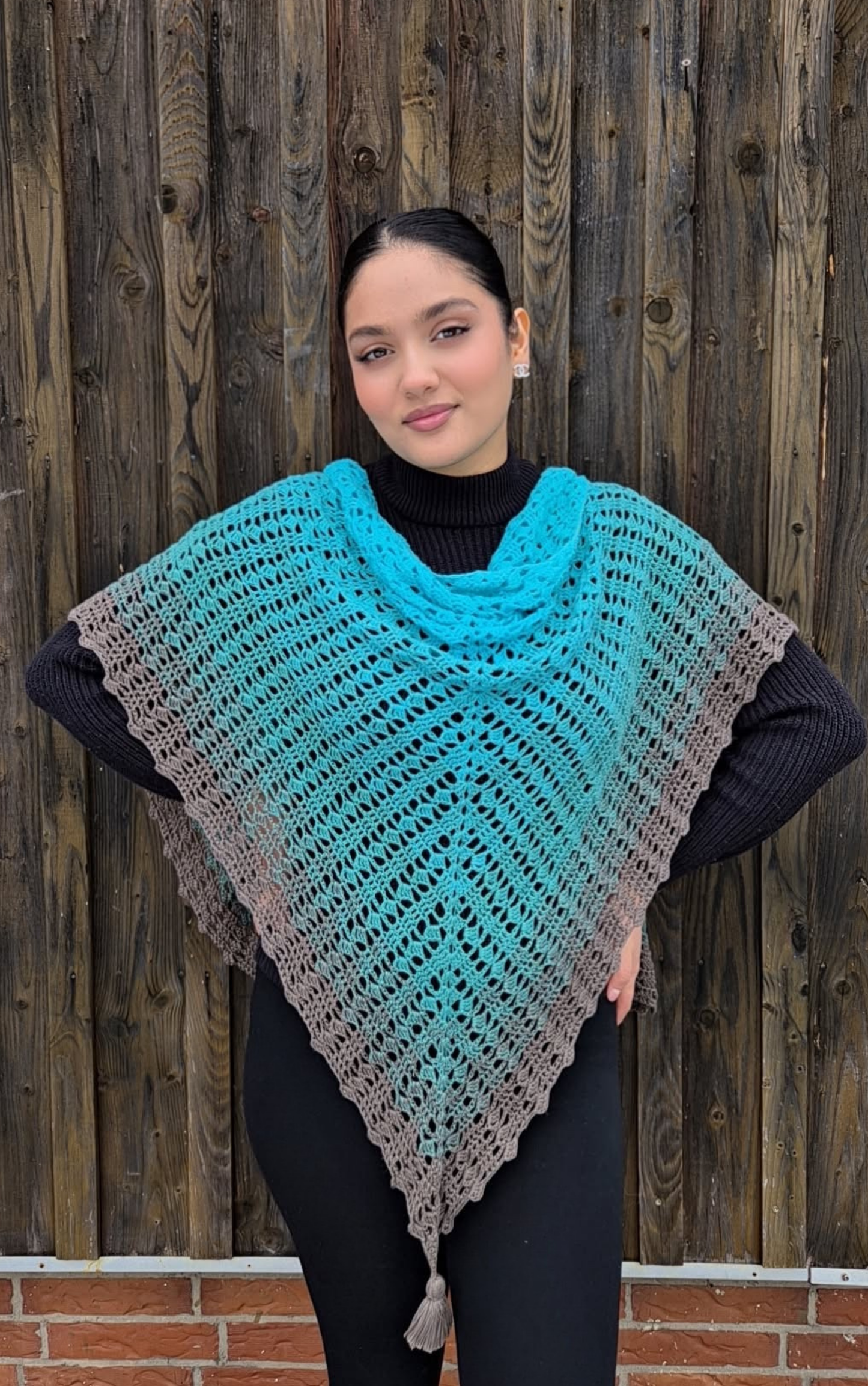 Häkelanleitung „Lena“ – elegantes Dreieckstuch als PDF