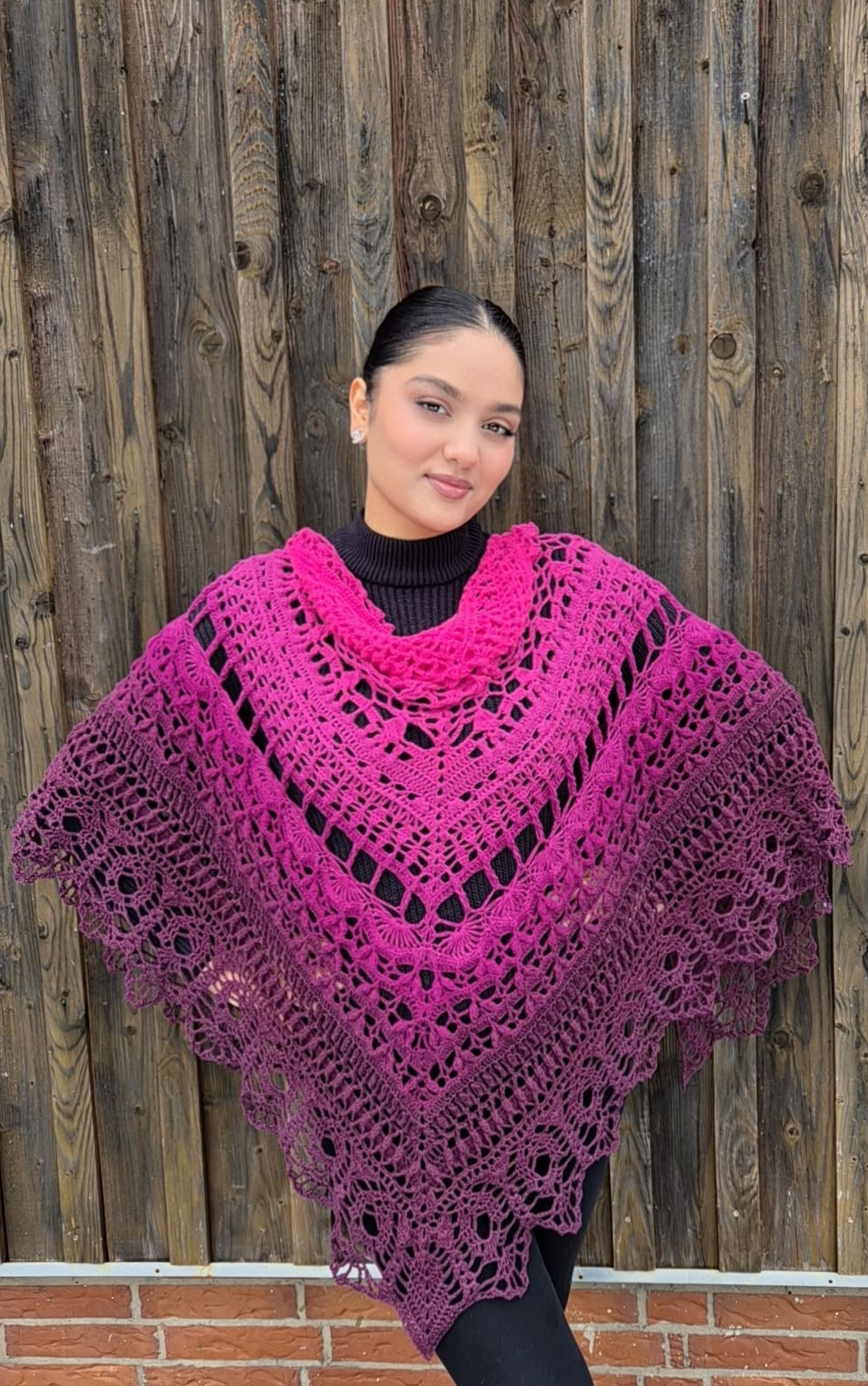 Häkelanleitung „Griselda“ – elegantes Dreieckstuch als PDF