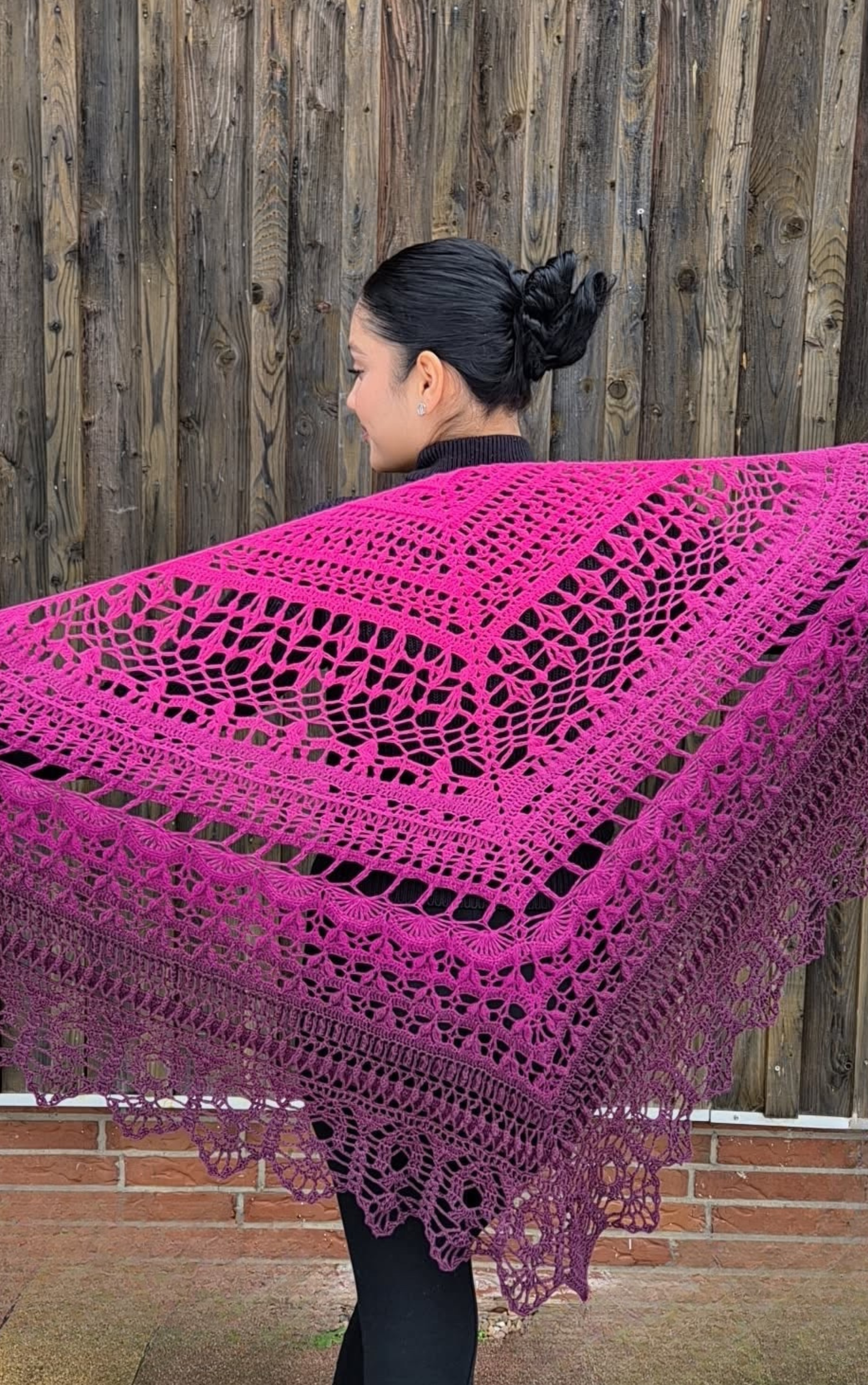 Häkelanleitung „Griselda“ – elegantes Dreieckstuch als PDF