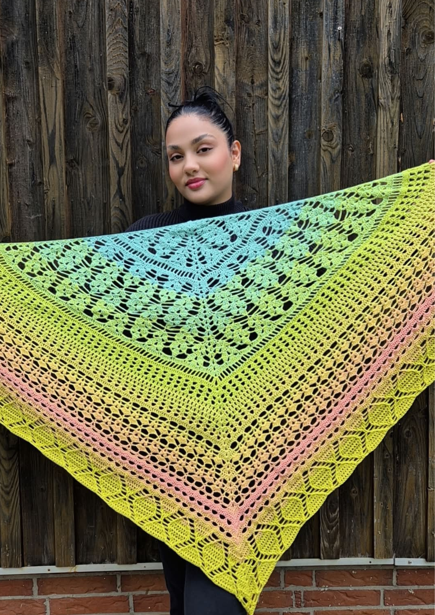 Häkelanleitung Cal 2 in 1 „Azra“ – elegantes Dreieckstuch & Poncho als PDF