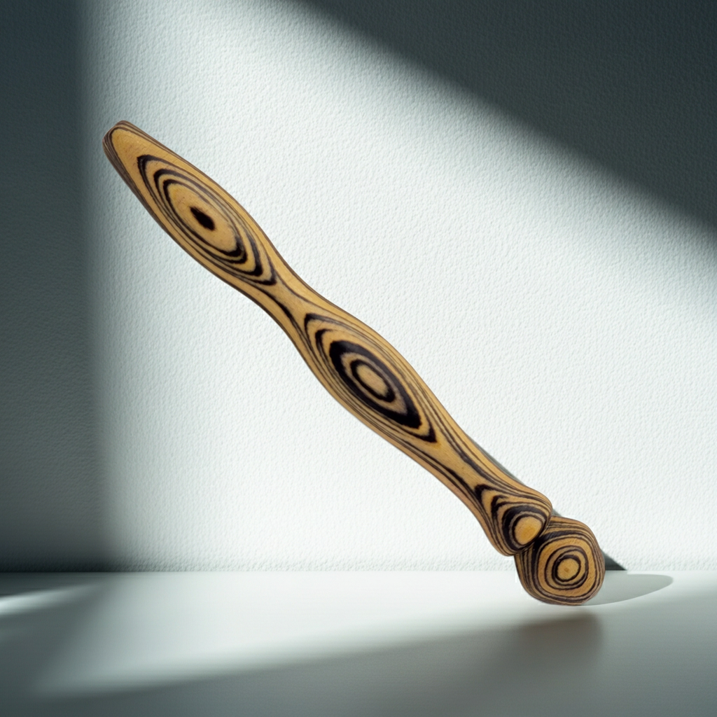 Handgefertigte Holz-Häkelnadel aus Multiplex 2,5–4,5 mm – ergonomisches Unikat