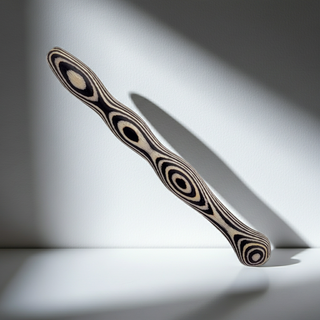 Handgefertigte Holz-Häkelnadel aus Multiplex 2,5–4,5 mm – ergonomisches Unikat