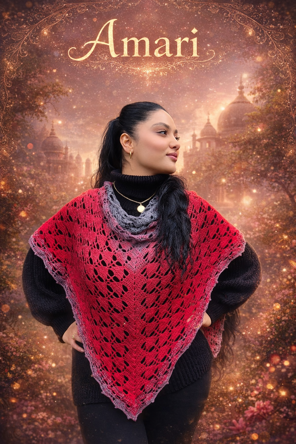 Häkelanleitung „Amari“ – elegantes Dreieckstuch als PDF