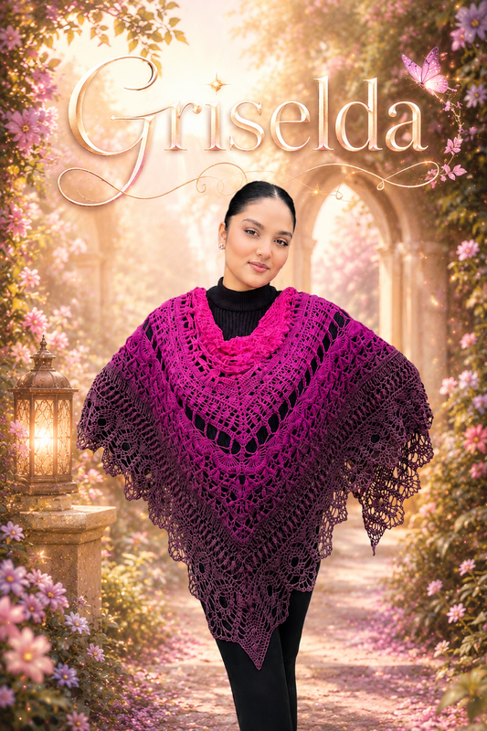 Häkelanleitung „Griselda“ – elegantes Dreieckstuch als PDF