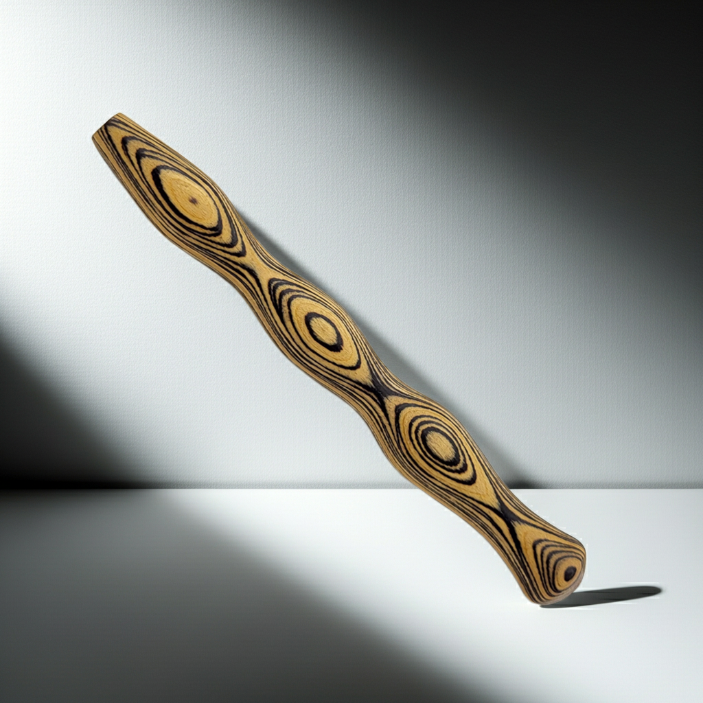 Handgefertigte Holz-Häkelnadel aus Multiplex 2,5–4,5 mm – ergonomisches Unikat