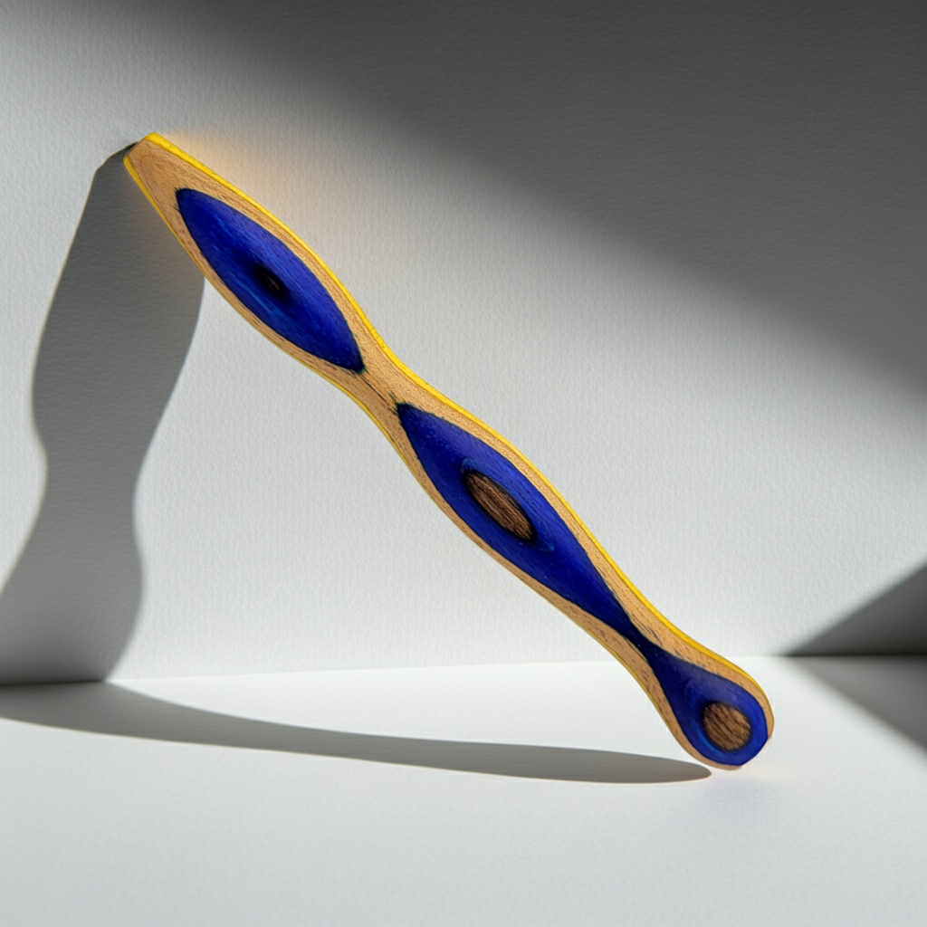 Handgefertigte Holz-Häkelnadel aus Multiplex 3,5–5 mm – ergonomisches Unikat